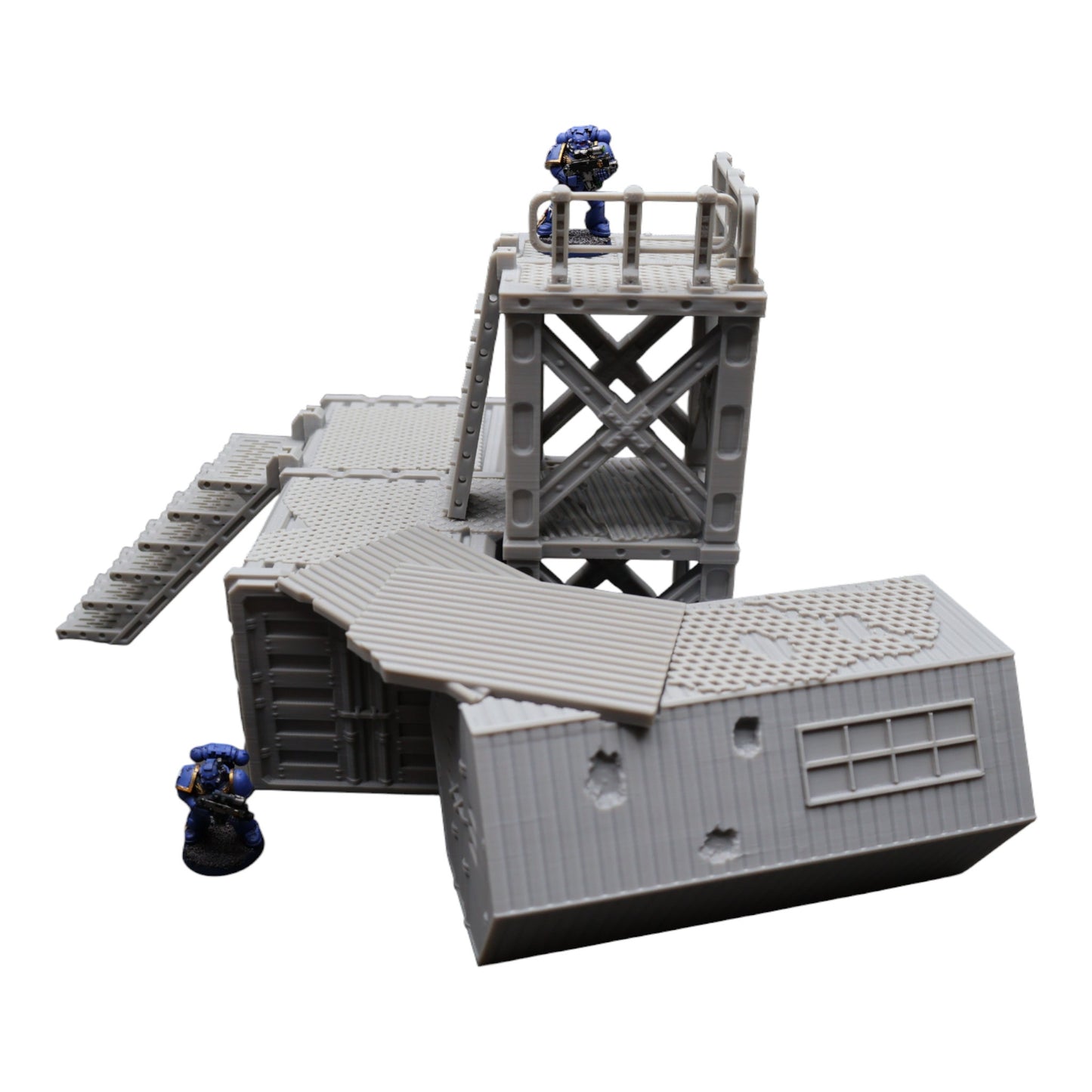 Wargaming 28mm scatter terrain scenery showing 3D-printed item that is compatible with games such as Warhammer 40K, Star Wars Legions, D+D, Dungeons and Dragons, Sci-Fi, Fantasy and other miniature tabletop games. Brand Jawar3d found at www.jawar3d.co.uk.