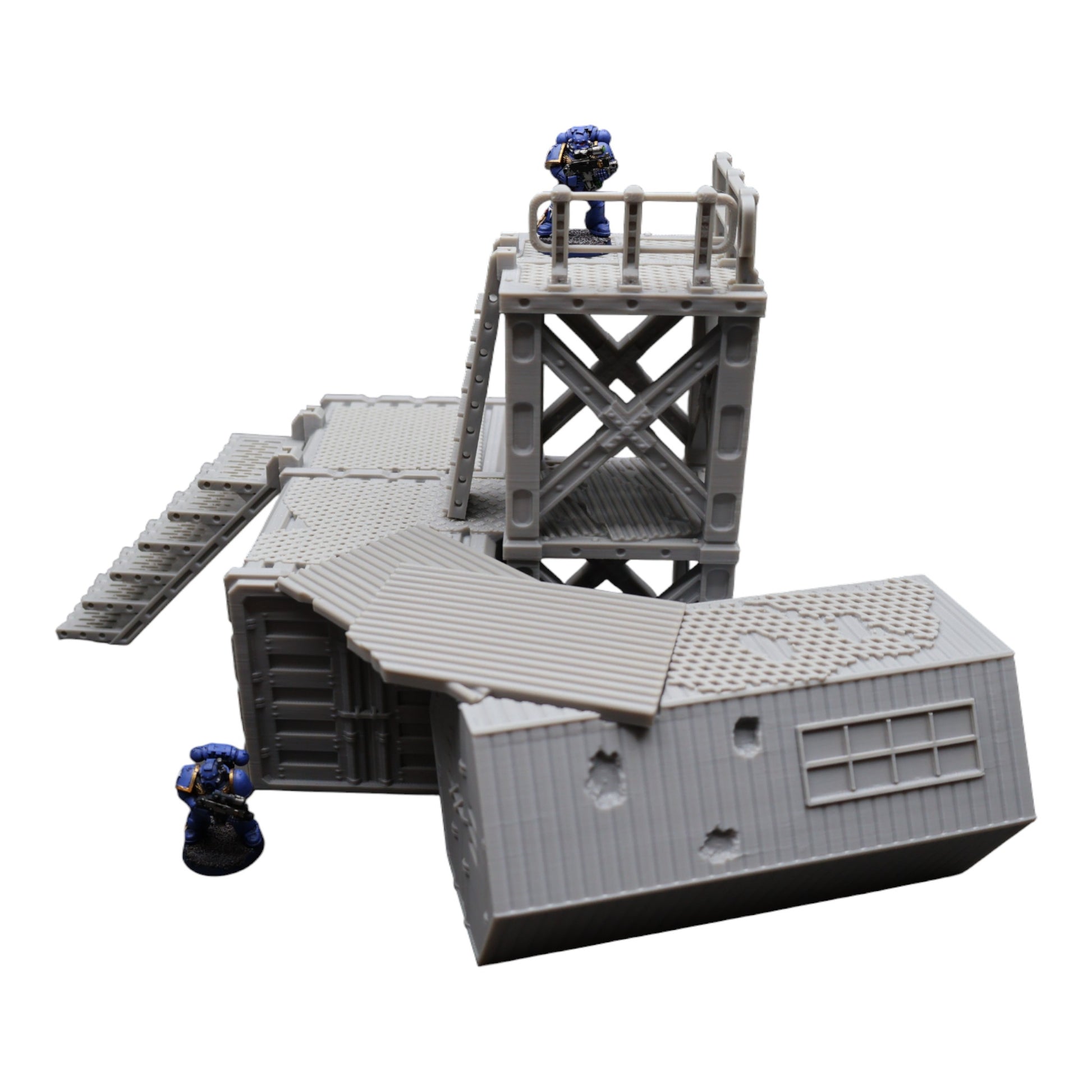 Wargaming 28mm scatter terrain scenery showing 3D-printed item that is compatible with games such as Warhammer 40K, Star Wars Legions, D+D, Dungeons and Dragons, Sci-Fi, Fantasy and other miniature tabletop games. Brand Jawar3d found at www.jawar3d.co.uk.