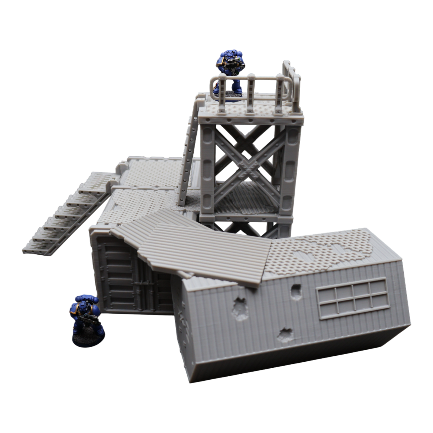 Wargaming 28mm scatter terrain scenery showing 3D-printed item that is compatible with games such as Warhammer 40K, Star Wars Legions, D+D, Dungeons and Dragons, Sci-Fi, Fantasy and other miniature tabletop games. Brand Jawar3d found at www.jawar3d.co.uk.