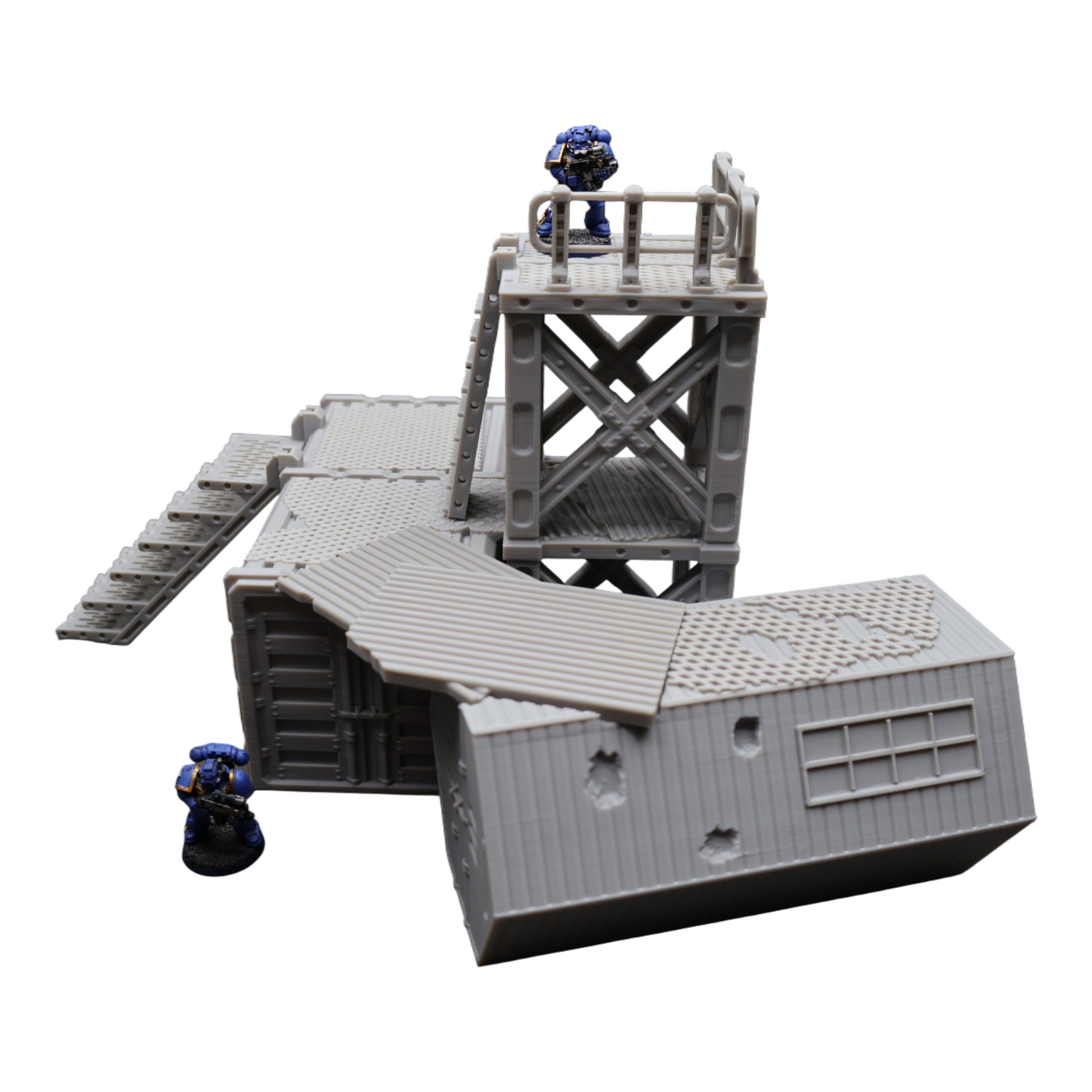 Wargaming 28mm scatter terrain scenery showing 3D-printed item that is compatible with games such as Warhammer 40K, Star Wars Legions, D+D, Dungeons and Dragons, Sci-Fi, Fantasy and other miniature tabletop games. Brand Jawar3d found at www.jawar3d.co.uk.