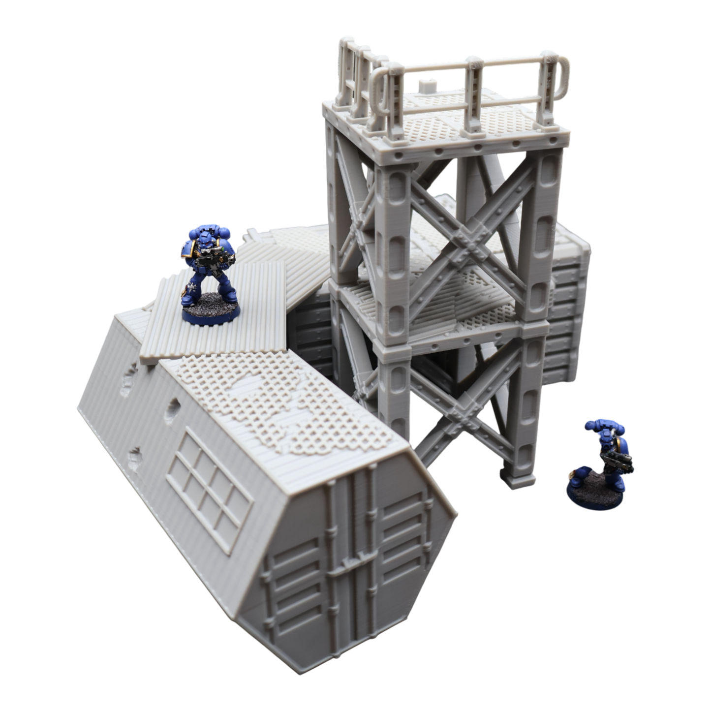 Wargaming 28mm scatter terrain scenery showing 3D-printed item that is compatible with games such as Warhammer 40K, Star Wars Legions, D+D, Dungeons and Dragons, Sci-Fi, Fantasy and other miniature tabletop games. Brand Jawar3d found at www.jawar3d.co.uk.