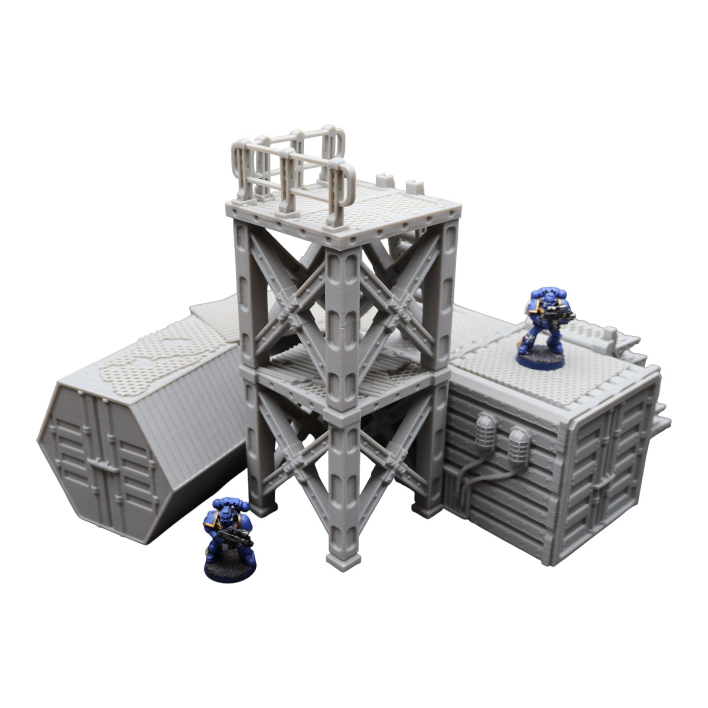 Wargaming 28mm scatter terrain scenery showing 3D-printed item that is compatible with games such as Warhammer 40K, Star Wars Legions, D+D, Dungeons and Dragons, Sci-Fi, Fantasy and other miniature tabletop games. Brand Jawar3d found at www.jawar3d.co.uk.