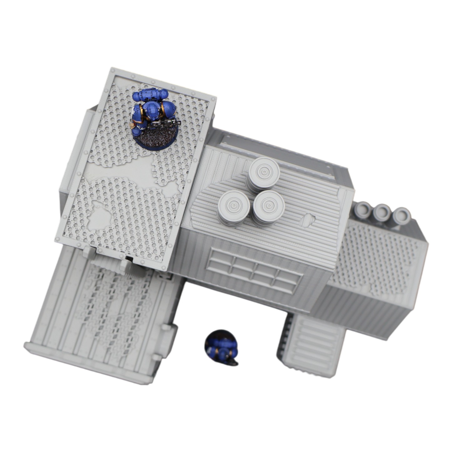 Wargaming 28mm scatter terrain scenery showing 3D-printed item that is compatible with games such as Warhammer 40K, Star Wars Legions, D+D, Dungeons and Dragons, Sci-Fi, Fantasy and other miniature tabletop games. Brand Jawar3d found at www.jawar3d.co.uk.