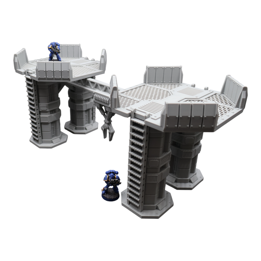 Wargaming 28mm scatter terrain scenery showing 3D-printed item that is compatible with games such as Warhammer 40K, Star Wars Legions, D+D, Dungeons and Dragons, Sci-Fi, Fantasy and other miniature tabletop games. Brand Jawar3d found at www.jawar3d.co.uk.
