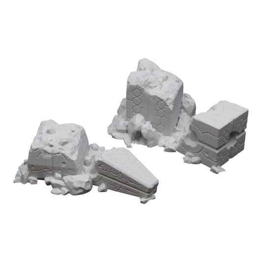 Wargaming 28mm scatter terrain scenery showing 3D-printed item that is compatible with games such as Warhammer 40K, Star Wars Legions, D+D, Dungeons and Dragons, Sci-Fi, Fantasy and other miniature tabletop games. Brand Jawar3d found at www.jawar3d.co.uk.