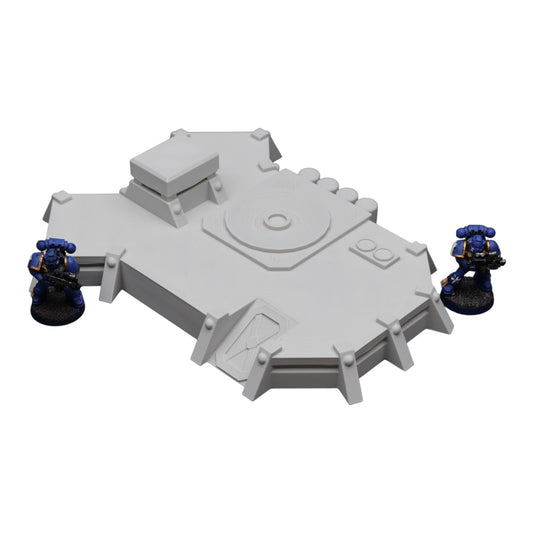 Wargaming 28mm scatter terrain scenery showing 3D-printed item that is compatible with games such as Warhammer 40K, Star Wars Legions, D+D, Dungeons and Dragons, Sci-Fi, Fantasy and other miniature tabletop games. Brand Jawar3d found at www.jawar3d.co.uk.