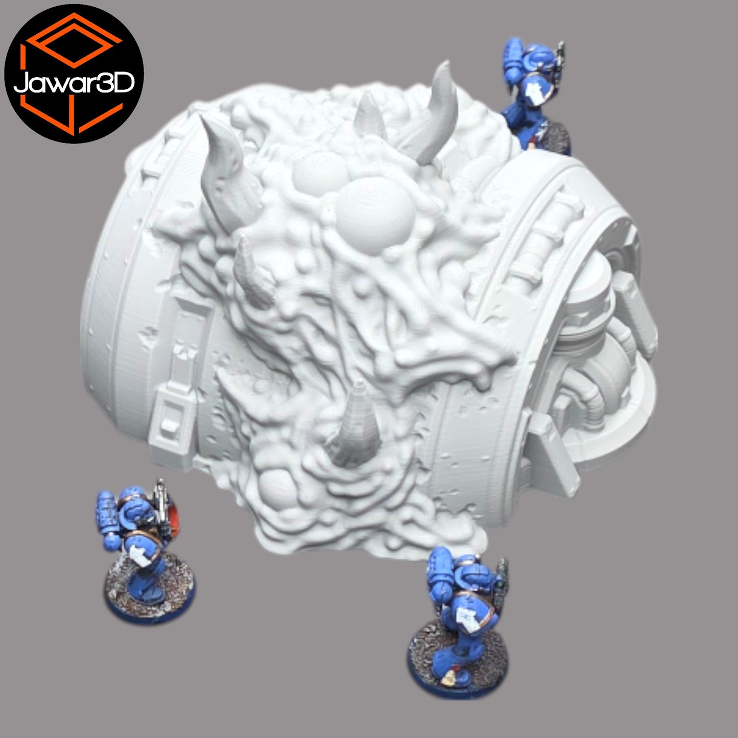 Wargaming 28mm scatter terrain scenery showing 3D-printed item that is compatible with games such as Warhammer 40K, Star Wars Legions, D+D, Dungeons and Dragons, Sci-Fi, Fantasy and other miniature tabletop games. Brand Jawar3d found at www.jawar3d.co.uk.