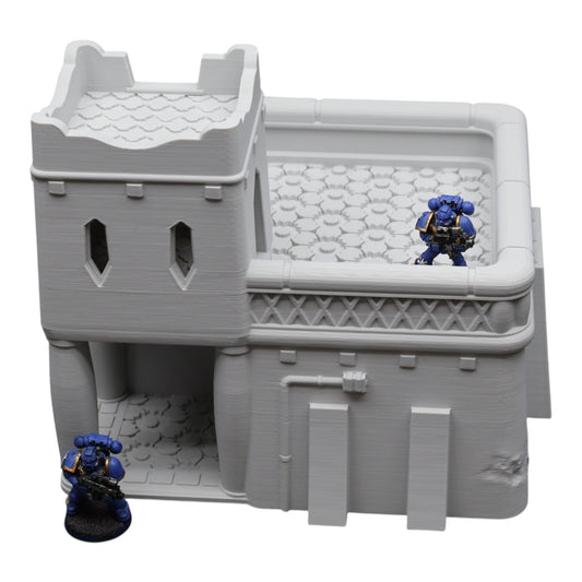 Wargaming 28mm scatter terrain scenery showing 3D-printed item that is compatible with games such as Warhammer 40K, Star Wars Legions, D+D, Dungeons and Dragons, Sci-Fi, Fantasy and other miniature tabletop games. Brand Jawar3d found at www.jawar3d.co.uk.