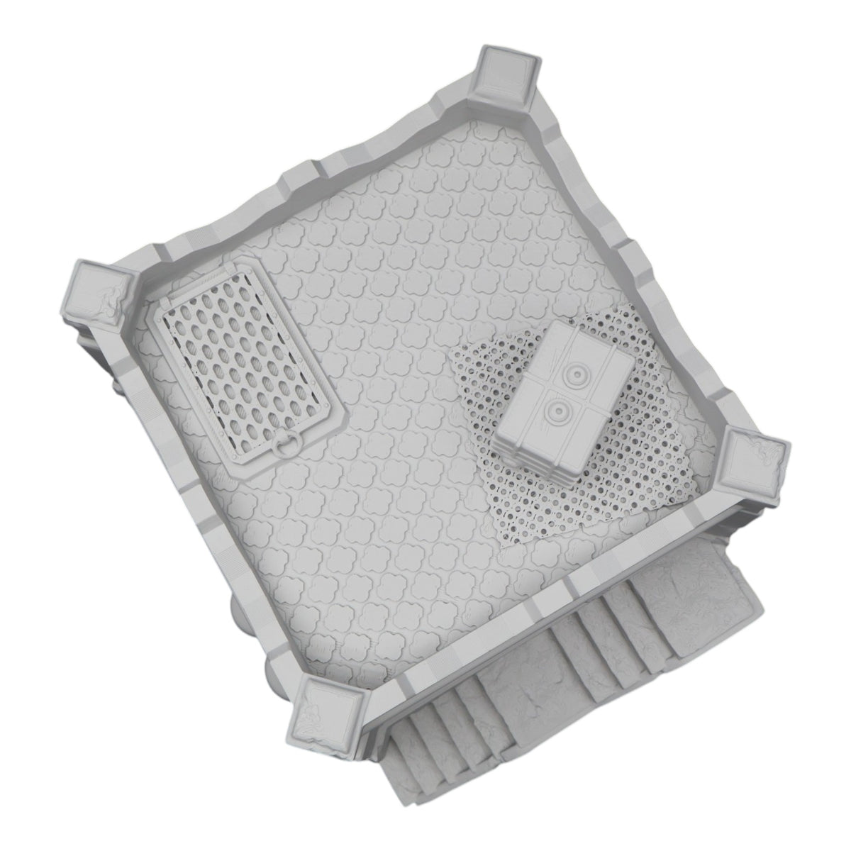 Wargaming 28mm scatter terrain scenery showing 3D-printed item that is compatible with games such as Warhammer 40K, Star Wars Legions, D+D, Dungeons and Dragons, Sci-Fi, Fantasy and other miniature tabletop games. Brand Jawar3d found at www.jawar3d.co.uk.