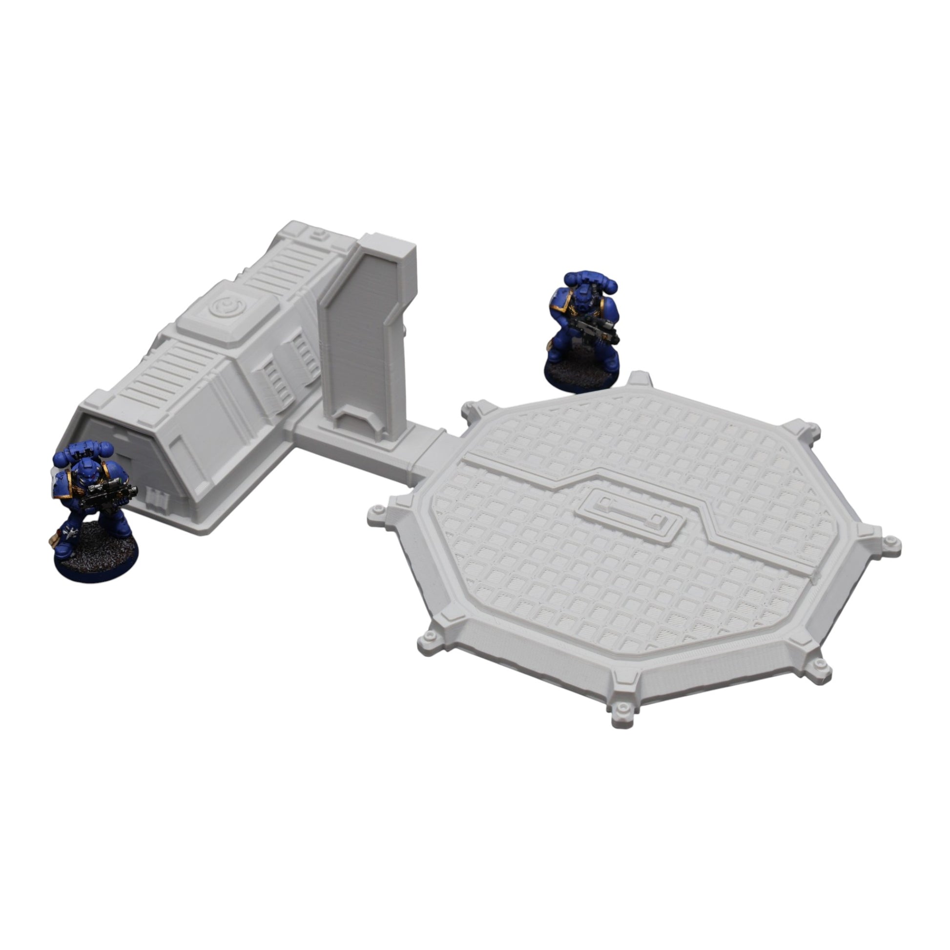 Wargaming 28mm scatter terrain scenery showing 3D-printed item that is compatible with games such as Warhammer 40K, Star Wars Legions, D+D, Dungeons and Dragons, Sci-Fi, Fantasy and other miniature tabletop games. Brand Jawar3d found at www.jawar3d.co.uk.