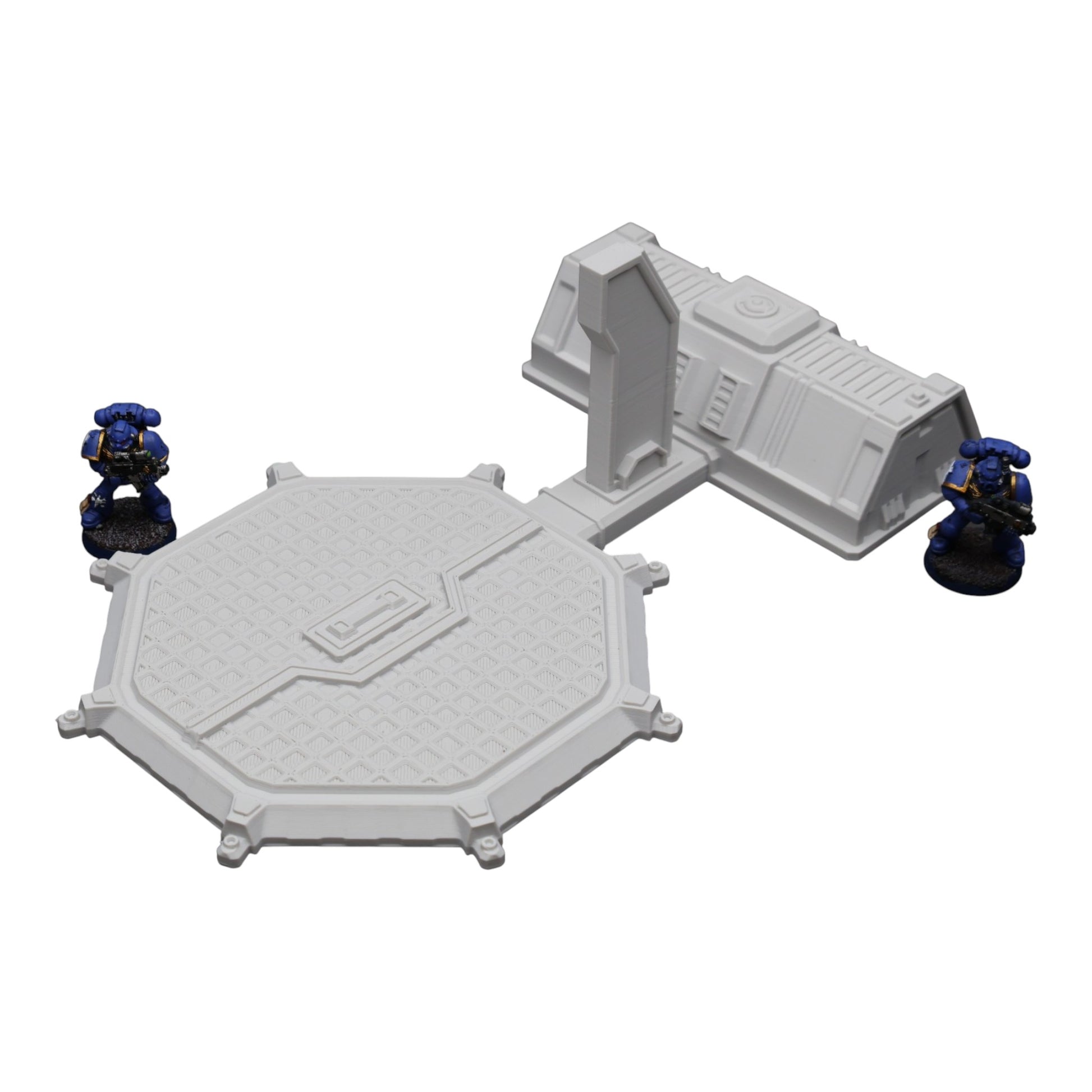 Wargaming 28mm scatter terrain scenery showing 3D-printed item that is compatible with games such as Warhammer 40K, Star Wars Legions, D+D, Dungeons and Dragons, Sci-Fi, Fantasy and other miniature tabletop games. Brand Jawar3d found at www.jawar3d.co.uk.