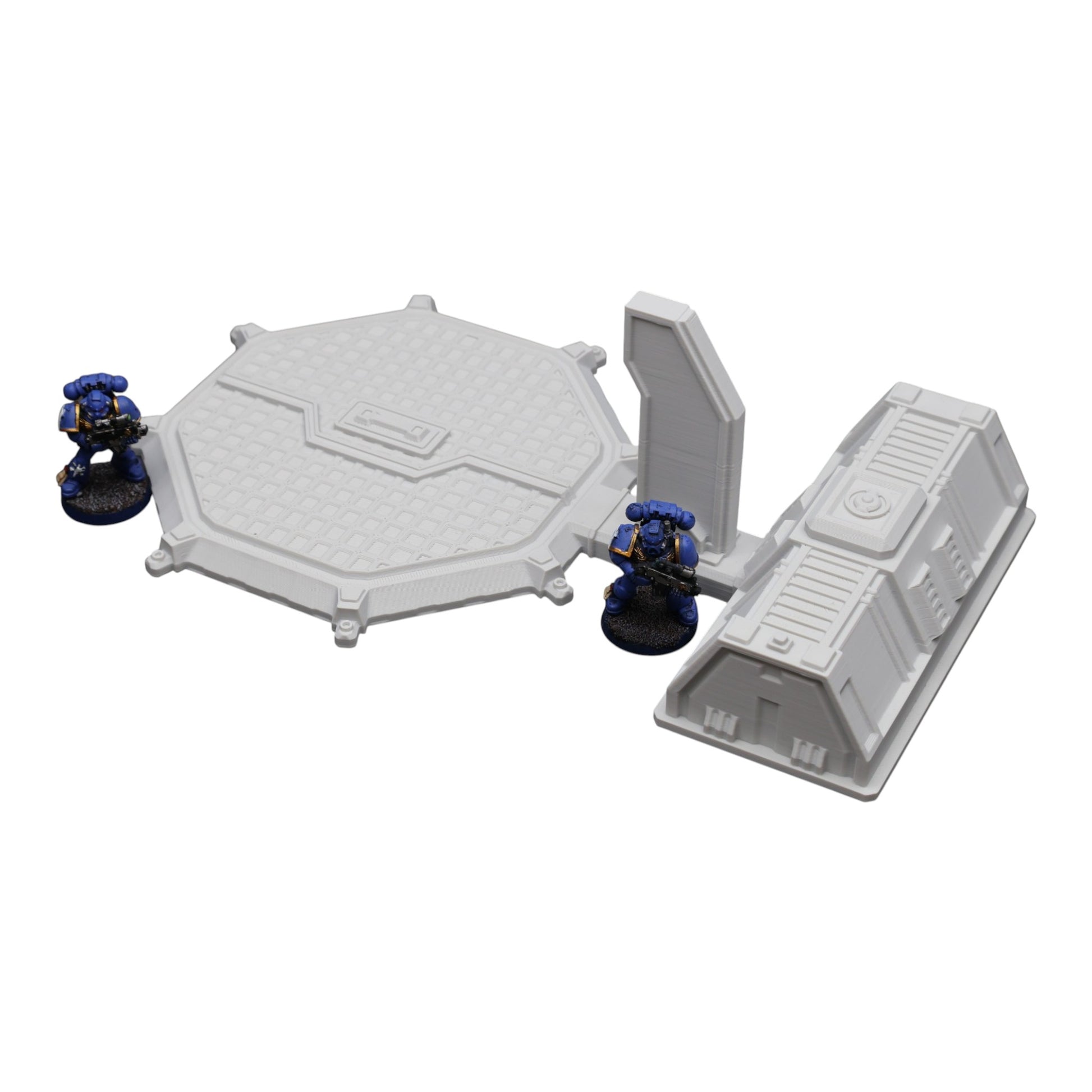 Wargaming 28mm scatter terrain scenery showing 3D-printed item that is compatible with games such as Warhammer 40K, Star Wars Legions, D+D, Dungeons and Dragons, Sci-Fi, Fantasy and other miniature tabletop games. Brand Jawar3d found at www.jawar3d.co.uk.