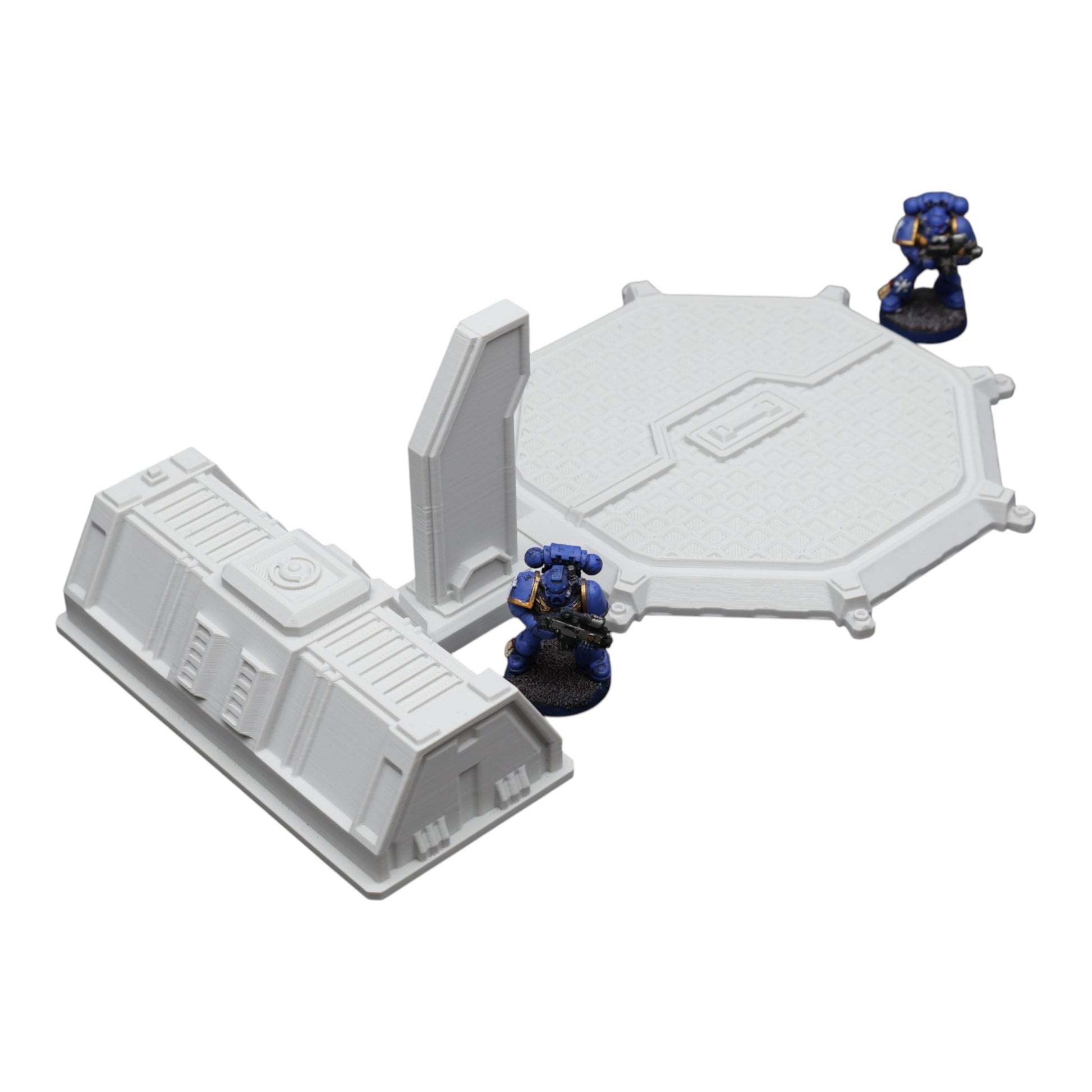 Wargaming 28mm scatter terrain scenery showing 3D-printed item that is compatible with games such as Warhammer 40K, Star Wars Legions, D+D, Dungeons and Dragons, Sci-Fi, Fantasy and other miniature tabletop games. Brand Jawar3d found at www.jawar3d.co.uk.