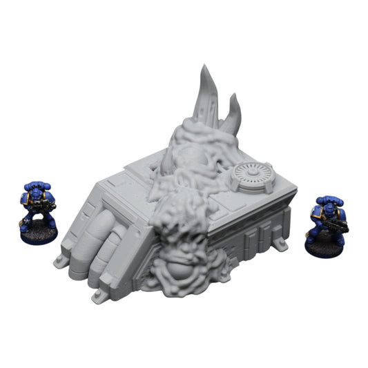 Wargaming 28mm scatter terrain scenery showing 3D-printed item that is compatible with games such as Warhammer 40K, Star Wars Legions, D+D, Dungeons and Dragons, Sci-Fi, Fantasy and other miniature tabletop games. Brand Jawar3d found at www.jawar3d.co.uk.