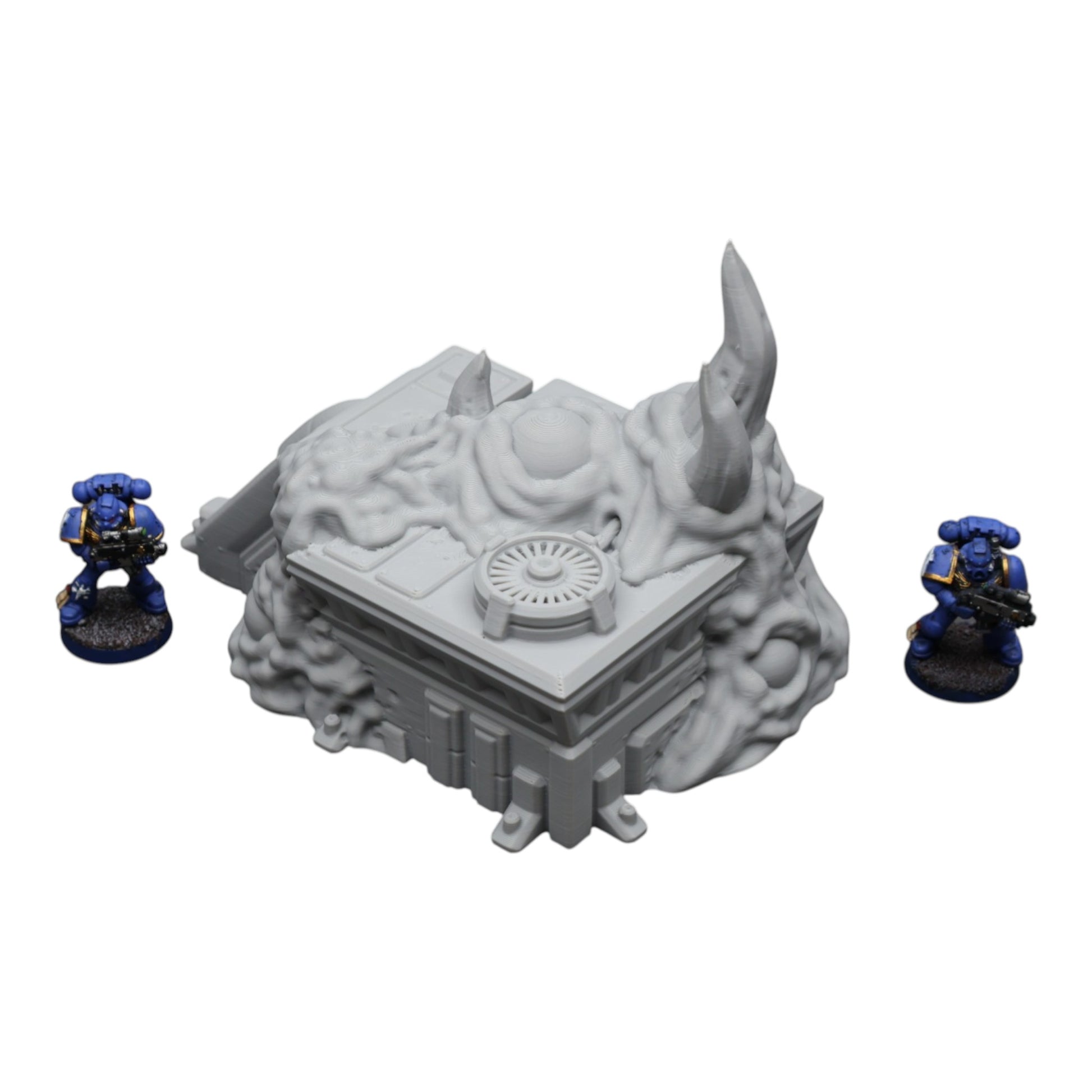 Wargaming 28mm scatter terrain scenery showing 3D-printed item that is compatible with games such as Warhammer 40K, Star Wars Legions, D+D, Dungeons and Dragons, Sci-Fi, Fantasy and other miniature tabletop games. Brand Jawar3d found at www.jawar3d.co.uk.