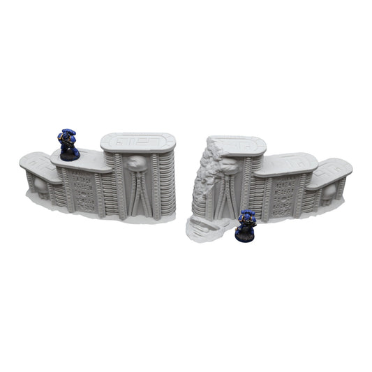 Wargaming 28mm scatter terrain scenery showing 3D-printed item that is compatible with games such as Warhammer 40K, Star Wars Legions, D+D, Dungeons and Dragons, Sci-Fi, Fantasy and other miniature tabletop games. Brand Jawar3d found at www.jawar3d.co.uk.