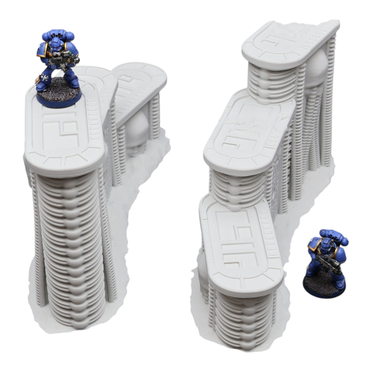 Wargaming 28mm scatter terrain scenery showing 3D-printed item that is compatible with games such as Warhammer 40K, Star Wars Legions, D+D, Dungeons and Dragons, Sci-Fi, Fantasy and other miniature tabletop games. Brand Jawar3d found at www.jawar3d.co.uk.