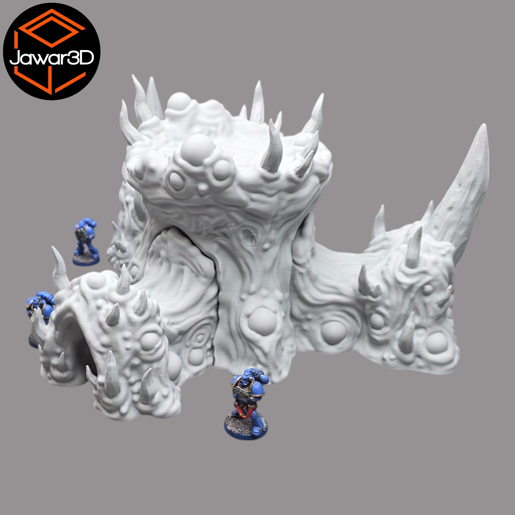 Wargaming 28mm scatter terrain scenery showing 3D-printed item that is compatible with games such as Warhammer 40K, Star Wars Legions, D+D, Dungeons and Dragons, Sci-Fi, Fantasy and other miniature tabletop games. Brand Jawar3d found at www.jawar3d.co.uk.