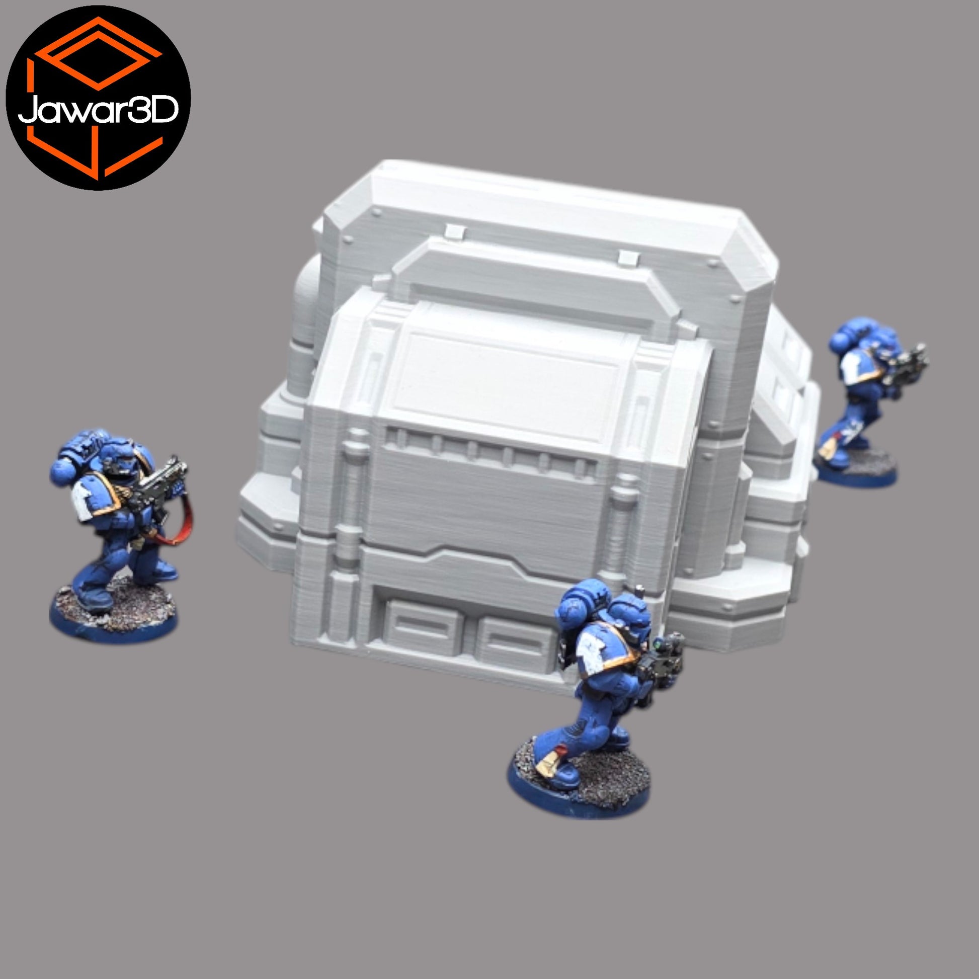 Wargaming 28mm scatter terrain scenery showing 3D-printed item that is compatible with games such as Warhammer 40K, Star Wars Legions, D+D, Dungeons and Dragons, Sci-Fi, Fantasy and other miniature tabletop games. Brand Jawar3d found at www.jawar3d.co.uk.