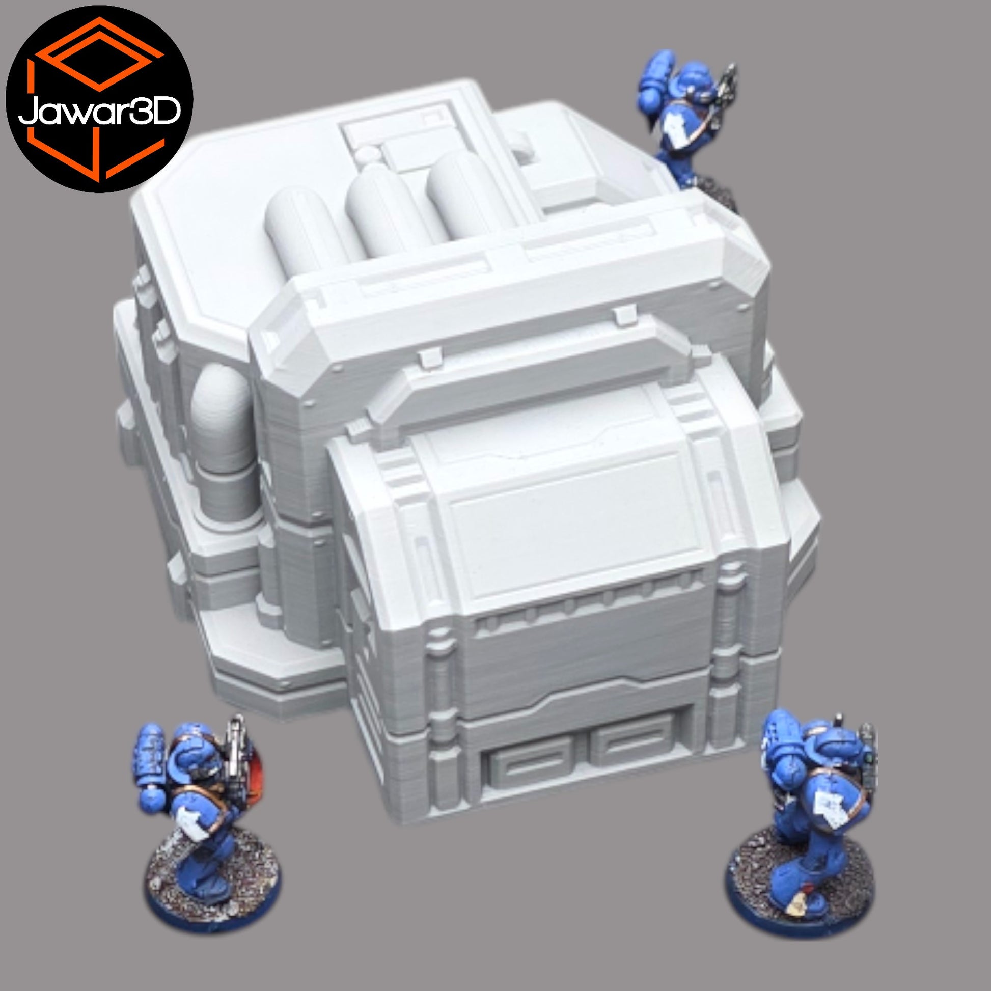 Wargaming 28mm scatter terrain scenery showing 3D-printed item that is compatible with games such as Warhammer 40K, Star Wars Legions, D+D, Dungeons and Dragons, Sci-Fi, Fantasy and other miniature tabletop games. Brand Jawar3d found at www.jawar3d.co.uk.