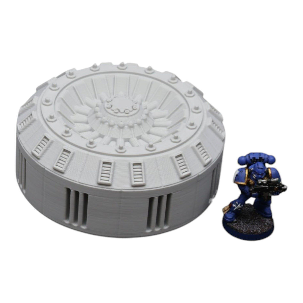 Wargaming 28mm scatter terrain scenery showing 3D-printed item that is compatible with games such as Warhammer 40K, Star Wars Legions, D+D, Dungeons and Dragons, Sci-Fi, Fantasy and other miniature tabletop games. Brand Jawar3d found at www.jawar3d.co.uk.