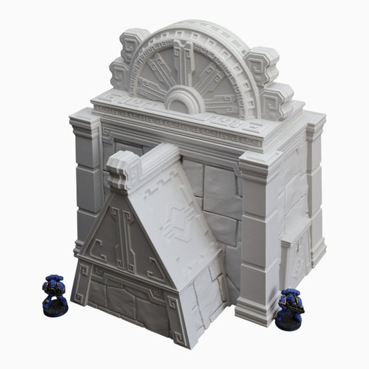Wargaming 28mm scatter terrain scenery showing 3D-printed item that is compatible with games such as Warhammer 40K, Star Wars Legions, D+D, Dungeons and Dragons, Sci-Fi, Fantasy and other miniature tabletop games. Brand Jawar3d found at www.jawar3d.co.uk.