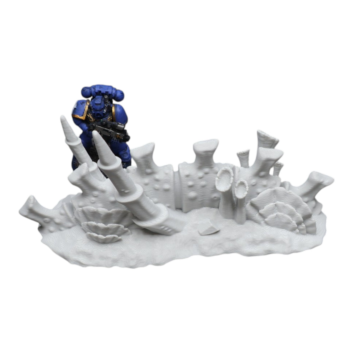 Wargaming 28mm scatter terrain scenery showing 3D-printed item that is compatible with games such as Warhammer 40K, Star Wars Legions, D+D, Dungeons and Dragons, Sci-Fi, Fantasy and other miniature tabletop games. Brand Jawar3d found at www.jawar3d.co.uk.