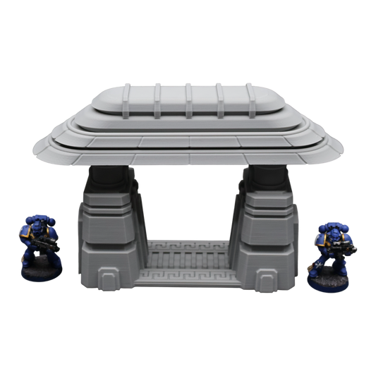 Wargaming 28mm scatter terrain scenery showing 3D-printed item that is compatible with games such as Warhammer 40K, Star Wars Legions, D+D, Dungeons and Dragons, Sci-Fi, Fantasy and other miniature tabletop games. Brand Jawar3d found at www.jawar3d.co.uk.