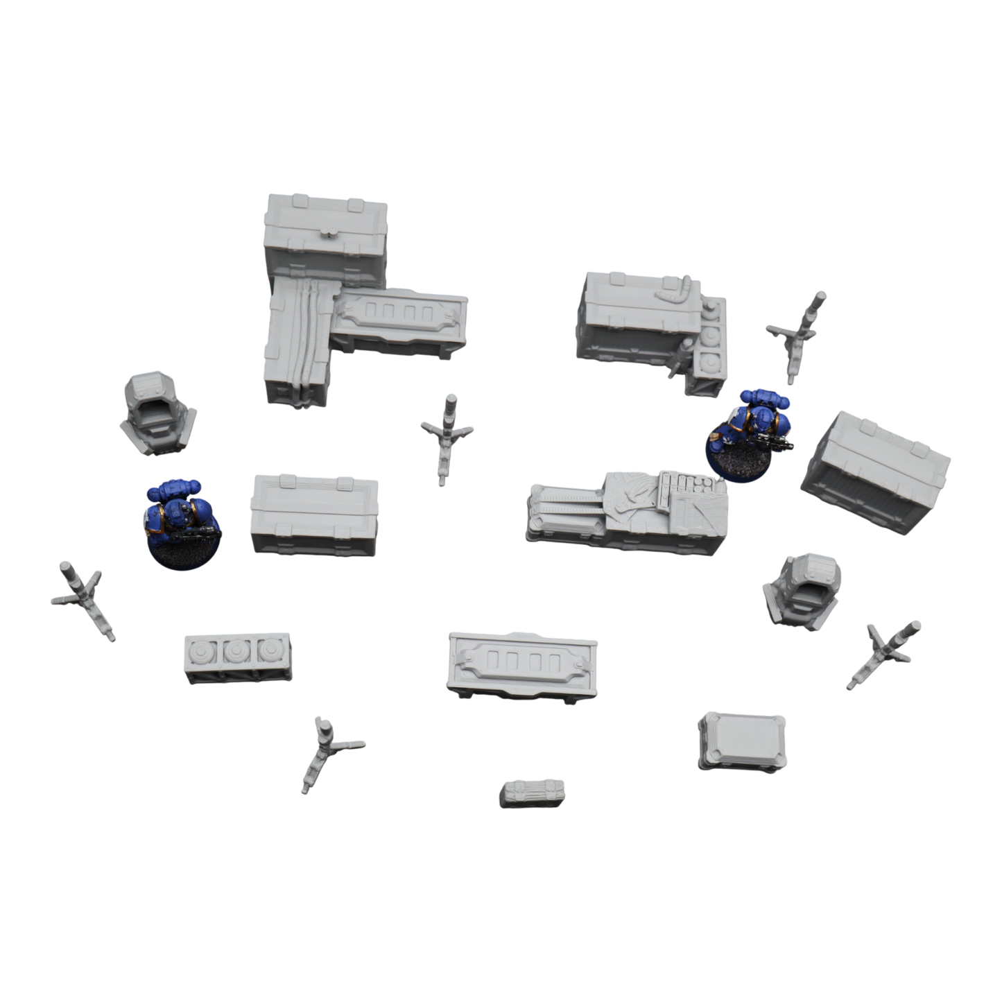 Wargaming 28mm scatter terrain scenery showing 3D-printed item that is compatible with games such as Warhammer 40K, Star Wars Legions, D+D, Dungeons and Dragons, Sci-Fi, Fantasy and other miniature tabletop games. Brand Jawar3d found at www.jawar3d.co.uk.