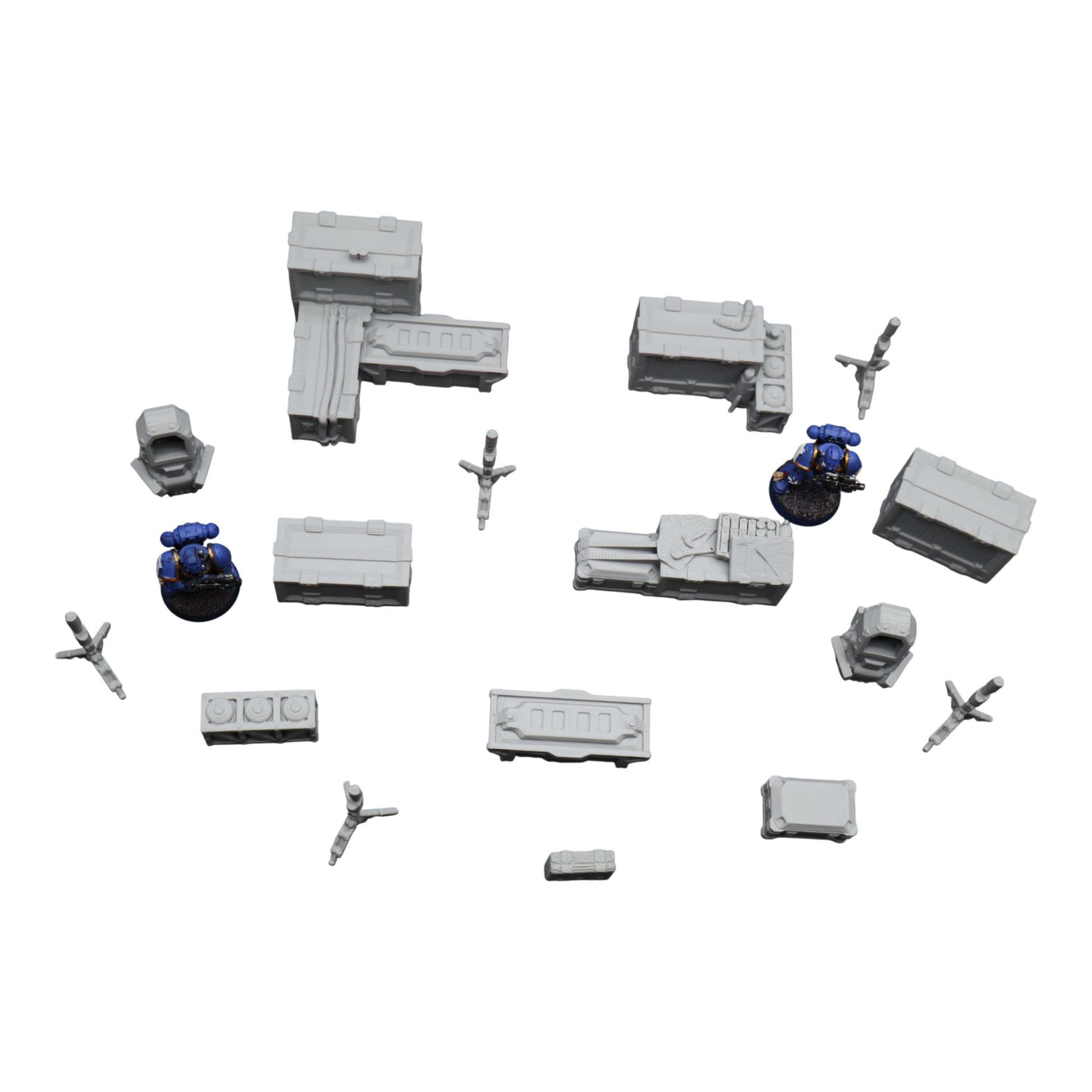 Wargaming 28mm scatter terrain scenery showing 3D-printed item that is compatible with games such as Warhammer 40K, Star Wars Legions, D+D, Dungeons and Dragons, Sci-Fi, Fantasy and other miniature tabletop games. Brand Jawar3d found at www.jawar3d.co.uk.
