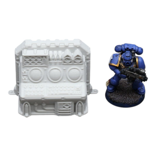 Wargaming 28mm scatter terrain scenery showing 3D-printed item that is compatible with games such as Warhammer 40K, Star Wars Legions, D+D, Dungeons and Dragons, Sci-Fi, Fantasy and other miniature tabletop games. Brand Jawar3d found at www.jawar3d.co.uk.