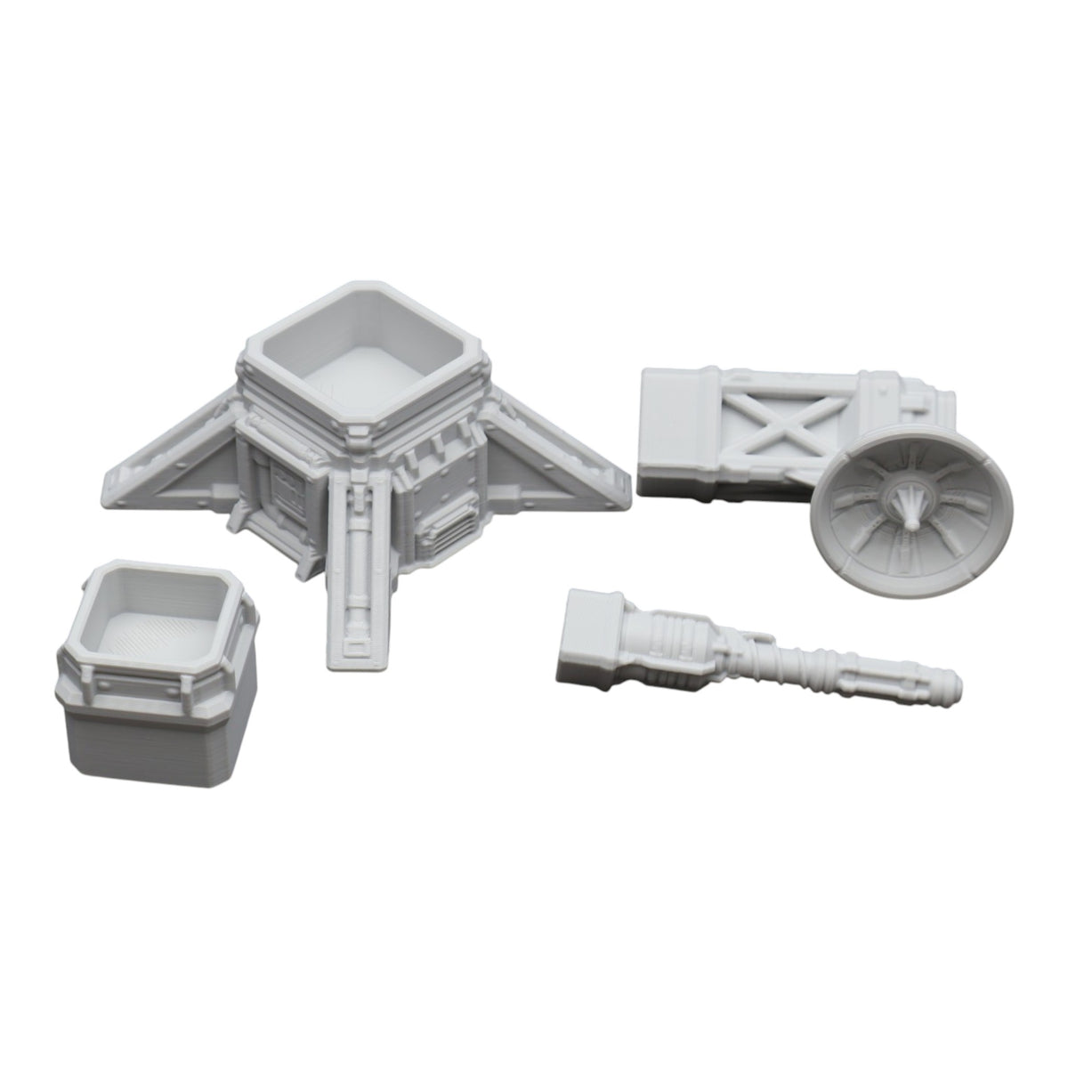 Wargaming 28mm scatter terrain scenery showing 3D-printed item that is compatible with games such as Warhammer 40K, Star Wars Legions, D+D, Dungeons and Dragons, Sci-Fi, Fantasy and other miniature tabletop games. Brand Jawar3d found at www.jawar3d.co.uk.