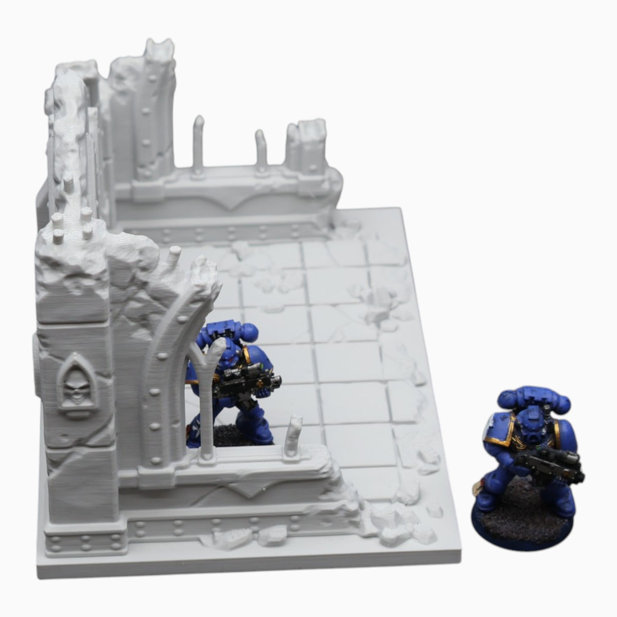 Wargaming 28mm scatter terrain scenery showing 3D-printed item that is compatible with games such as Warhammer 40K, Star Wars Legions, D+D, Dungeons and Dragons, Sci-Fi, Fantasy and other miniature tabletop games. Brand Jawar3d found at www.jawar3d.co.uk.