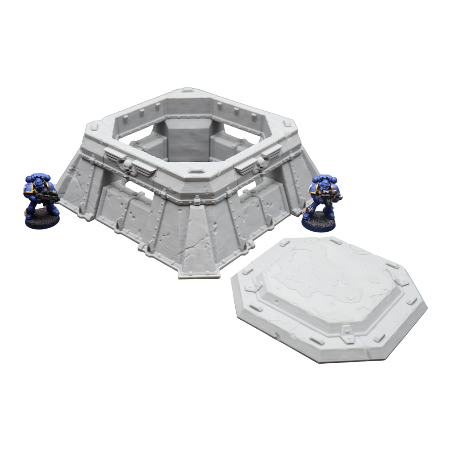Wargaming 28mm scatter terrain scenery showing 3D-printed item that is compatible with games such as Warhammer 40K, Star Wars Legions, D+D, Dungeons and Dragons, Sci-Fi, Fantasy and other miniature tabletop games. Brand Jawar3d found at www.jawar3d.co.uk.