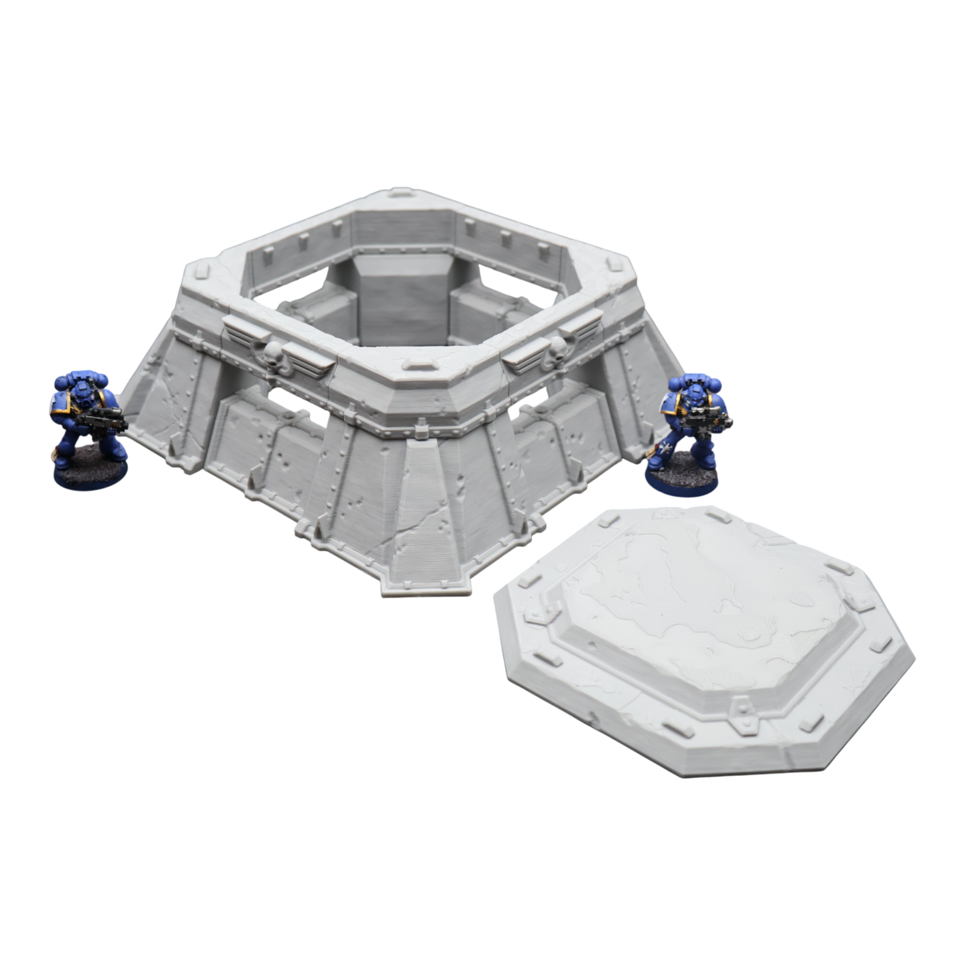 Wargaming 28mm scatter terrain scenery showing 3D-printed item that is compatible with games such as Warhammer 40K, Star Wars Legions, D+D, Dungeons and Dragons, Sci-Fi, Fantasy and other miniature tabletop games. Brand Jawar3d found at www.jawar3d.co.uk.