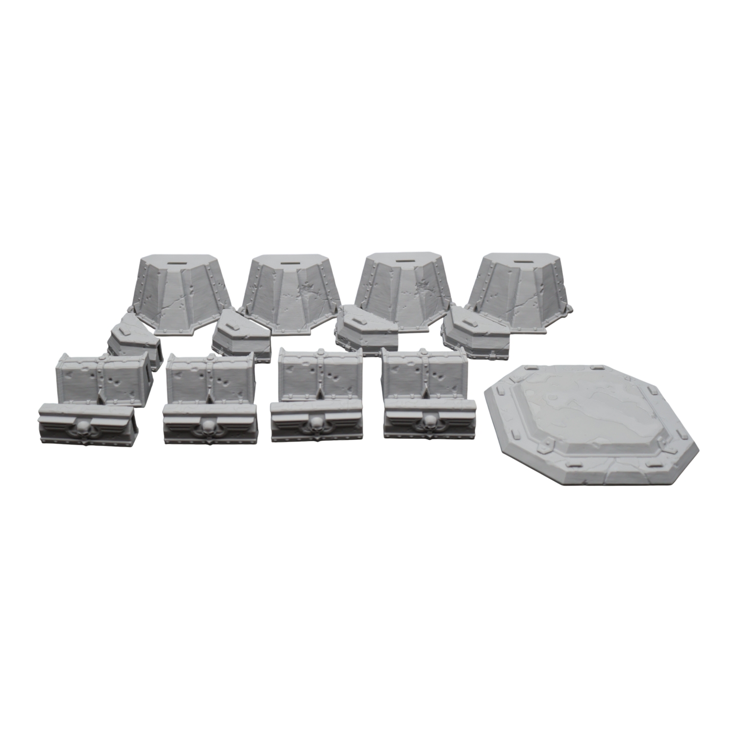 Wargaming 28mm scatter terrain scenery showing 3D-printed item that is compatible with games such as Warhammer 40K, Star Wars Legions, D+D, Dungeons and Dragons, Sci-Fi, Fantasy and other miniature tabletop games. Brand Jawar3d found at www.jawar3d.co.uk.