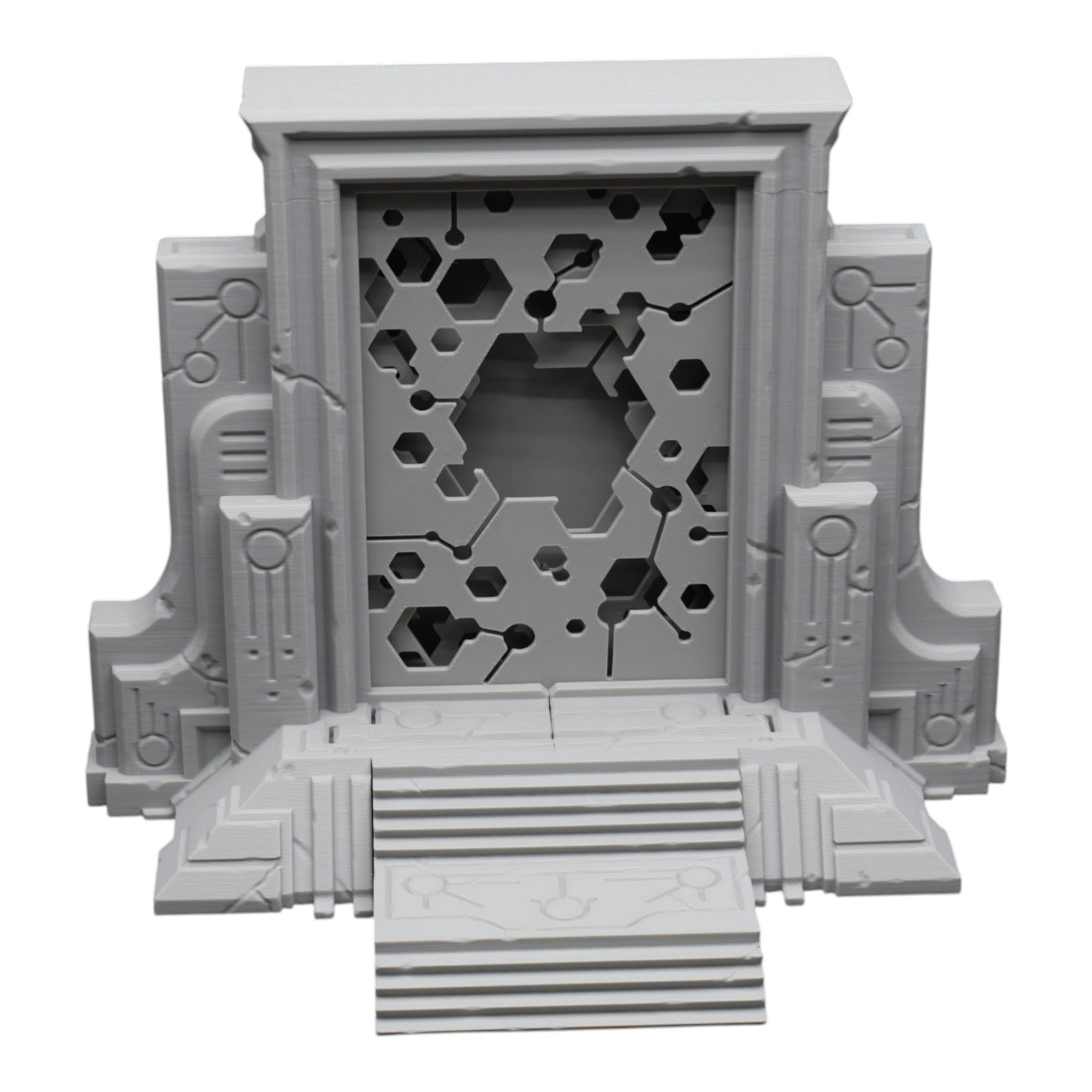 Wargaming 28mm scatter terrain scenery showing 3D-printed item that is compatible with games such as Warhammer 40K, Star Wars Legions, D+D, Dungeons and Dragons, Sci-Fi, Fantasy and other miniature tabletop games. Brand Jawar3d found at www.jawar3d.co.uk.