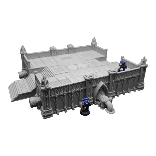 Wargaming 28mm scatter terrain scenery showing 3D-printed item that is compatible with games such as Warhammer 40K, Star Wars Legions, D+D, Dungeons and Dragons, Sci-Fi, Fantasy and other miniature tabletop games. Brand Jawar3d found at www.jawar3d.co.uk.