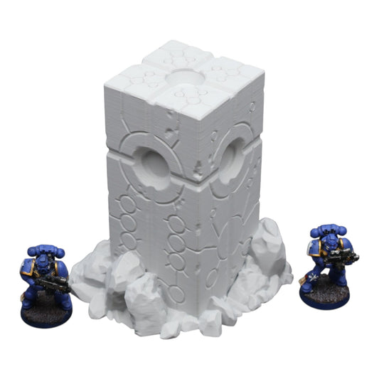 Wargaming 28mm scatter terrain scenery showing 3D-printed item that is compatible with games such as Warhammer 40K, Star Wars Legions, D+D, Dungeons and Dragons, Sci-Fi, Fantasy and other miniature tabletop games. Brand Jawar3d found at www.jawar3d.co.uk.