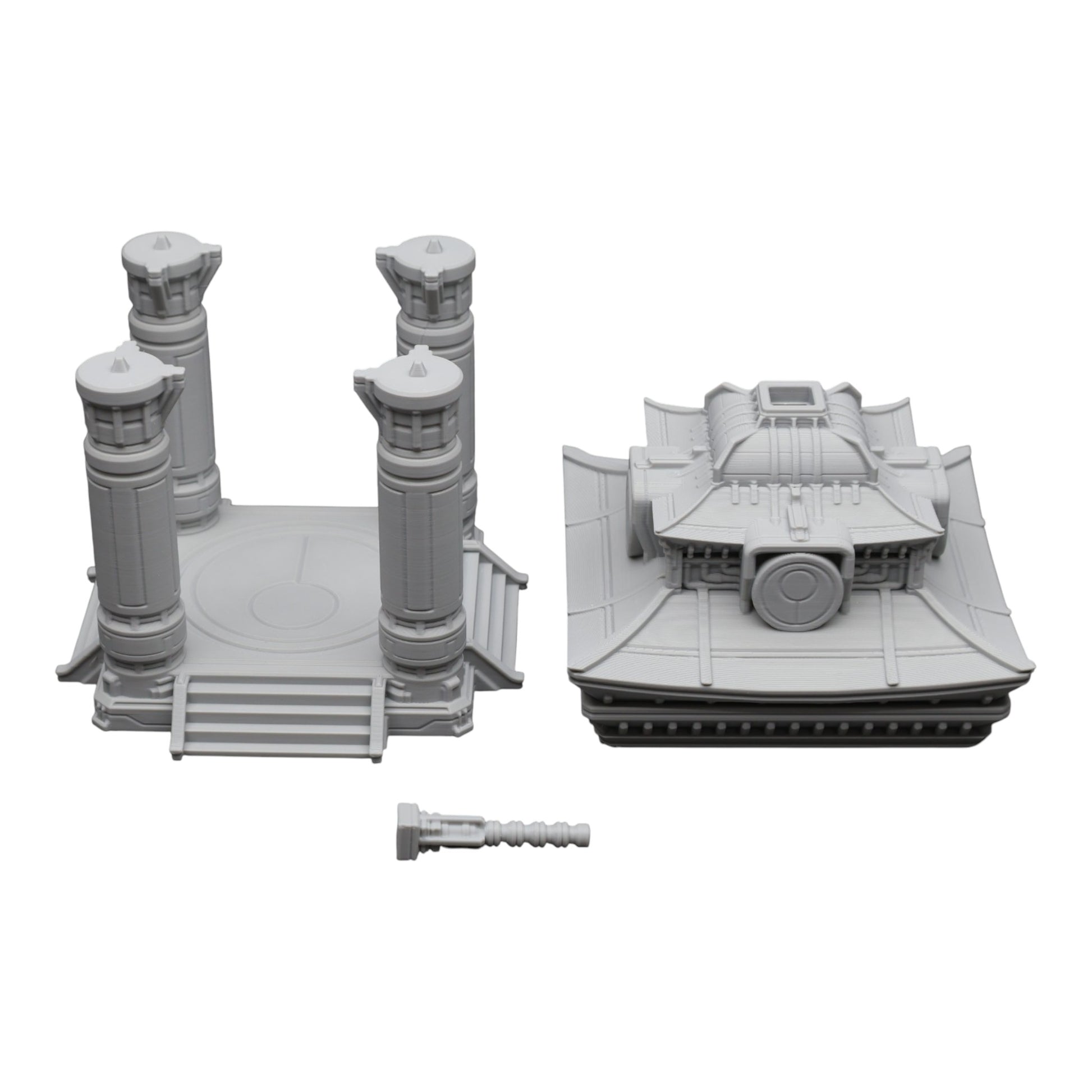 Wargaming 28mm scatter terrain scenery showing 3D-printed item that is compatible with games such as Warhammer 40K, Star Wars Legions, D+D, Dungeons and Dragons, Sci-Fi, Fantasy and other miniature tabletop games. Brand Jawar3d found at www.jawar3d.co.uk.