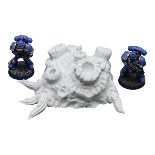Wargaming 28mm scatter terrain scenery showing 3D-printed item that is compatible with games such as Warhammer 40K, Star Wars Legions, D+D, Dungeons and Dragons, Sci-Fi, Fantasy and other miniature tabletop games. Brand Jawar3d found at www.jawar3d.co.uk.