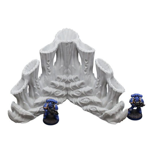 Wargaming 28mm scatter terrain scenery showing 3D-printed item that is compatible with games such as Warhammer 40K, Star Wars Legions, D+D, Dungeons and Dragons, Sci-Fi, Fantasy and other miniature tabletop games. Brand Jawar3d found at www.jawar3d.co.uk.