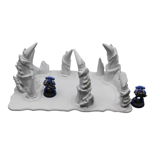 Wargaming 28mm scatter terrain scenery showing 3D-printed item that is compatible with games such as Warhammer 40K, Star Wars Legions, D+D, Dungeons and Dragons, Sci-Fi, Fantasy and other miniature tabletop games. Brand Jawar3d found at www.jawar3d.co.uk.