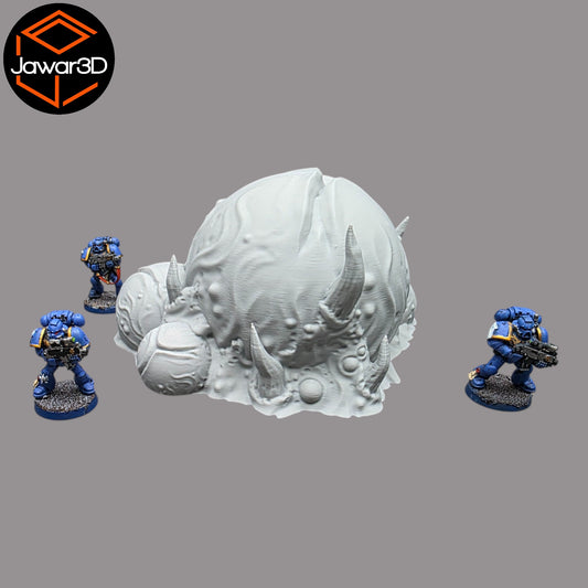 Wargaming 28mm scatter terrain scenery showing 3D-printed item that is compatible with games such as Warhammer 40K, Star Wars Legions, D+D, Dungeons and Dragons, Sci-Fi, Fantasy and other miniature tabletop games. Brand Jawar3d found at www.jawar3d.co.uk.