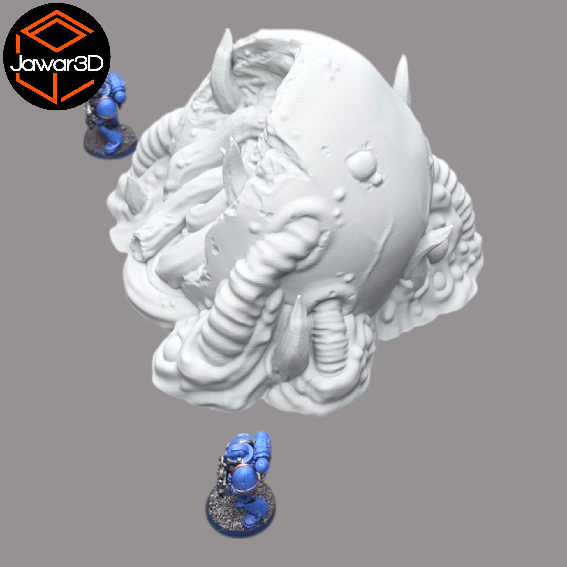 Wargaming 28mm scatter terrain scenery showing 3D-printed item that is compatible with games such as Warhammer 40K, Star Wars Legions, D+D, Dungeons and Dragons, Sci-Fi, Fantasy and other miniature tabletop games. Brand Jawar3d found at www.jawar3d.co.uk.