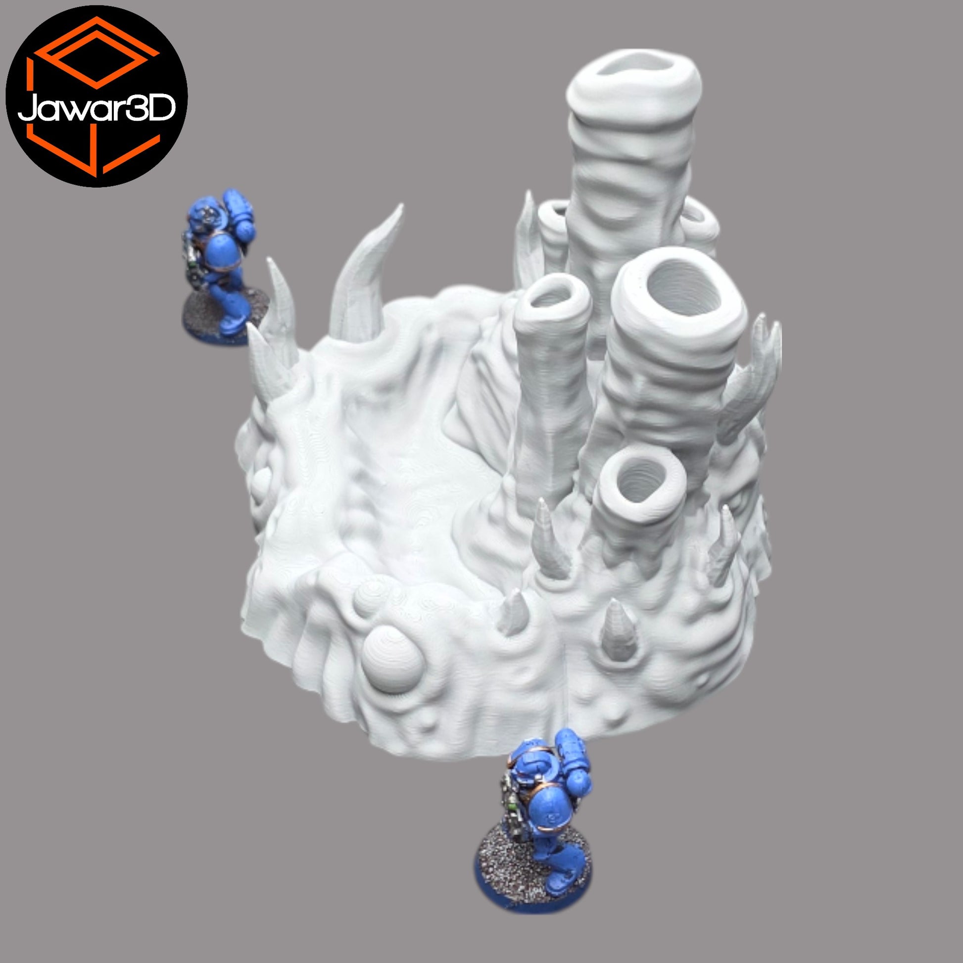 Wargaming 28mm scatter terrain scenery showing 3D-printed item that is compatible with games such as Warhammer 40K, Star Wars Legions, D+D, Dungeons and Dragons, Sci-Fi, Fantasy and other miniature tabletop games. Brand Jawar3d found at www.jawar3d.co.uk.