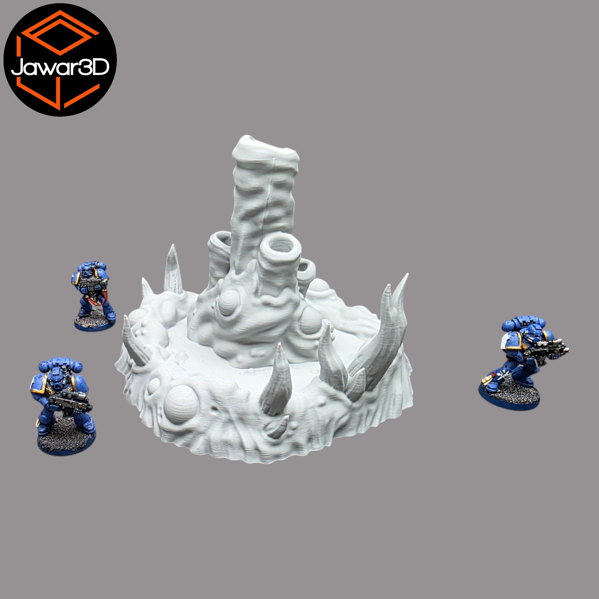 Wargaming 28mm scatter terrain scenery showing 3D-printed item that is compatible with games such as Warhammer 40K, Star Wars Legions, D+D, Dungeons and Dragons, Sci-Fi, Fantasy and other miniature tabletop games. Brand Jawar3d found at www.jawar3d.co.uk.