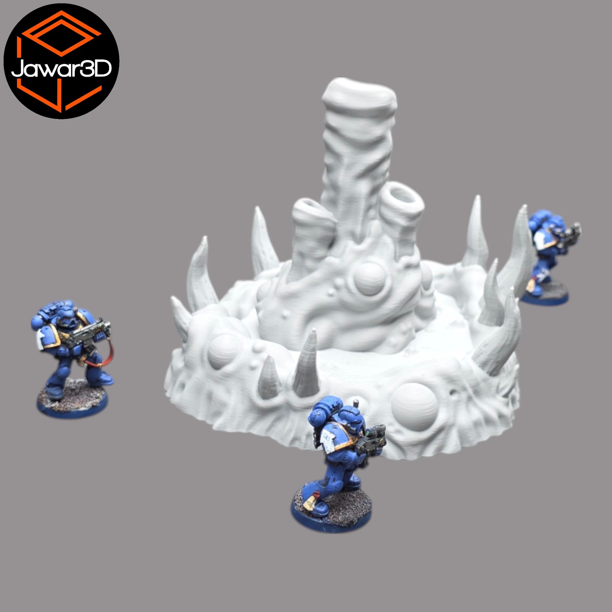 Wargaming 28mm scatter terrain scenery showing 3D-printed item that is compatible with games such as Warhammer 40K, Star Wars Legions, D+D, Dungeons and Dragons, Sci-Fi, Fantasy and other miniature tabletop games. Brand Jawar3d found at www.jawar3d.co.uk.