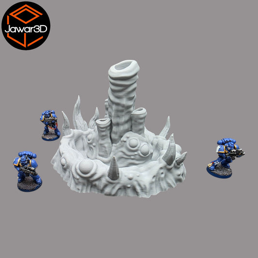 Wargaming 28mm scatter terrain scenery showing 3D-printed item that is compatible with games such as Warhammer 40K, Star Wars Legions, D+D, Dungeons and Dragons, Sci-Fi, Fantasy and other miniature tabletop games. Brand Jawar3d found at www.jawar3d.co.uk.