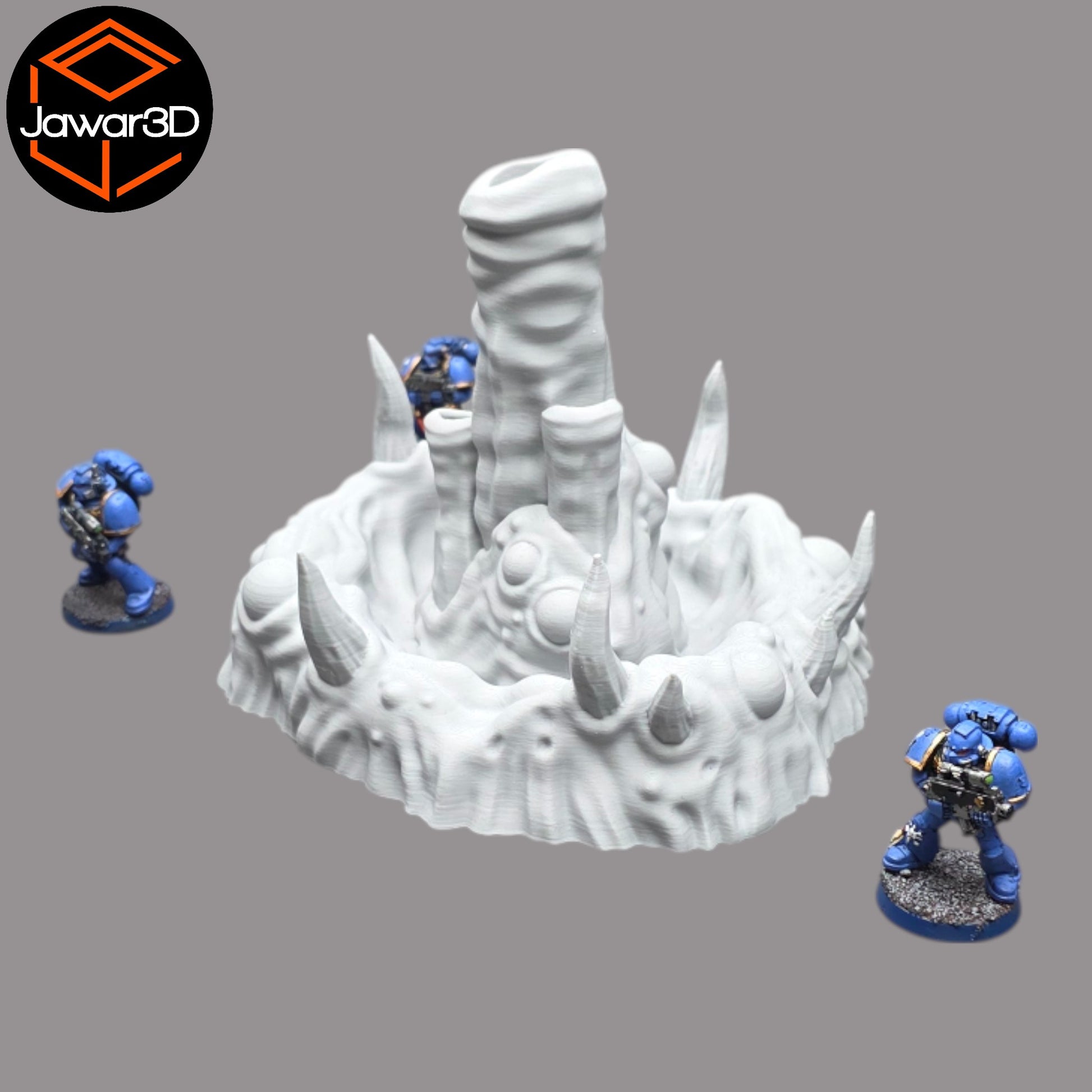 Wargaming 28mm scatter terrain scenery showing 3D-printed item that is compatible with games such as Warhammer 40K, Star Wars Legions, D+D, Dungeons and Dragons, Sci-Fi, Fantasy and other miniature tabletop games. Brand Jawar3d found at www.jawar3d.co.uk.